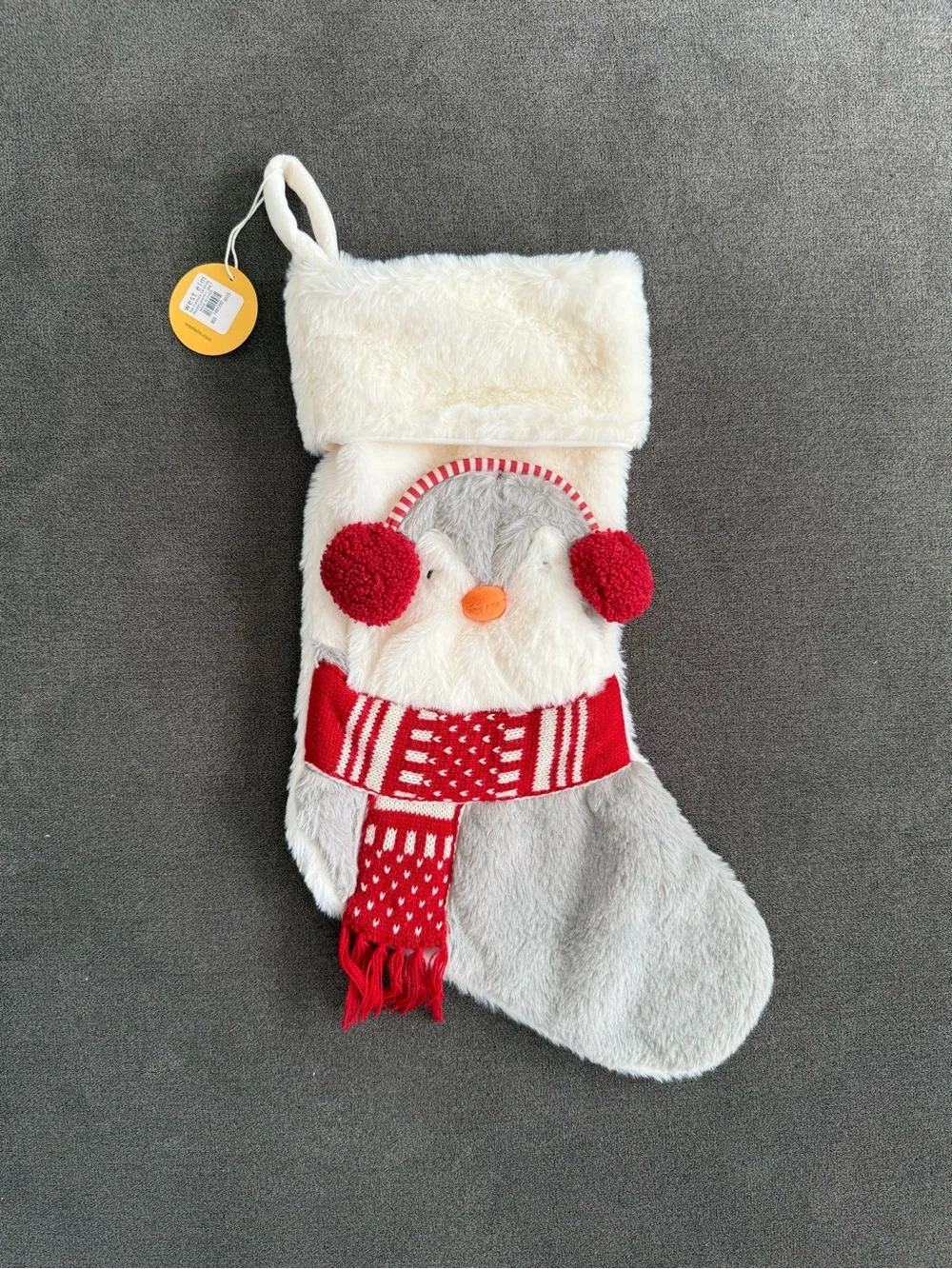 West Elm Penguin Plush Stocking
